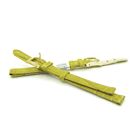 Ремешок искусственная кожа 8 мм, Желтый