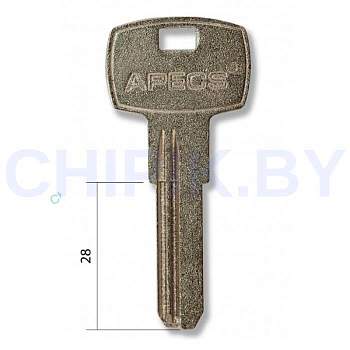 Заготовка ключа AP-1D APK2R APE2 AP1B APS2L (27,5-8,8-2,4) Матовый бронь КНР Заготовка ключа AP-1D APK2R APE2 AP1B APS2L (27,5-8,8-2,4) Матовый бронь КНР