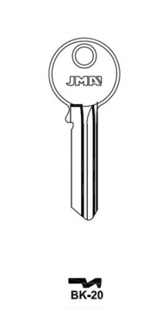 Заготовка ключа BK-20 KS39R UP1R Европа