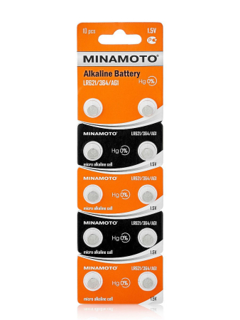 Батарейка AG1/164/364/LR60/LR620/621/LR621 Minamoto