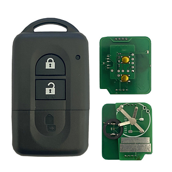 Ключ Ниссан Ноут, Микра, НВ200, Тиида смарт корпус с платой