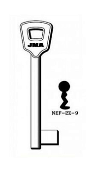 Заготовка ключа NEF-2Z9 9NFHL P17LF9 46NF9L Заготовка ключа NEF-2Z9 9NFHL P17LF9 46NF9L