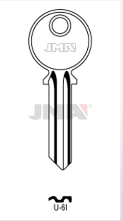 Заготовка ключа U-6I UL055 UNL6L U6S UN6S Европа
