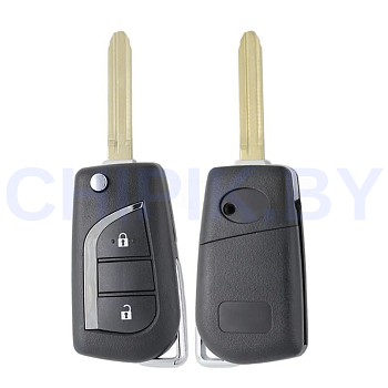 Ключ Тойота Ярис выкидной корпус, лезвие TOY43 Ключ Тойота Ярис выкидной корпус, лезвие TOY43