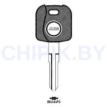 Заготовка авто ключа Исузу ISU-5.P3 ISU5TE ISU8P Европа под чип