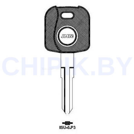 Заготовка авто ключа Исузу ISU-5.P3 ISU5TE ISU8P Европа под чип