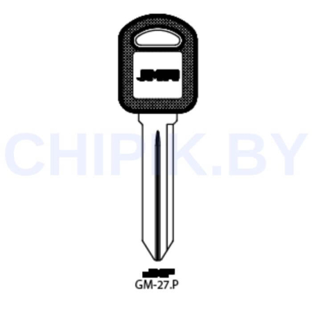 Заготовка авто ключа Бьюик, GMC GM-27.P Европа под чип