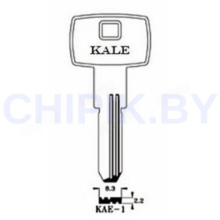 Заготовка ключа KALE KAE-14 KLE11 KAE-1 KLE1 KAL3 бронь