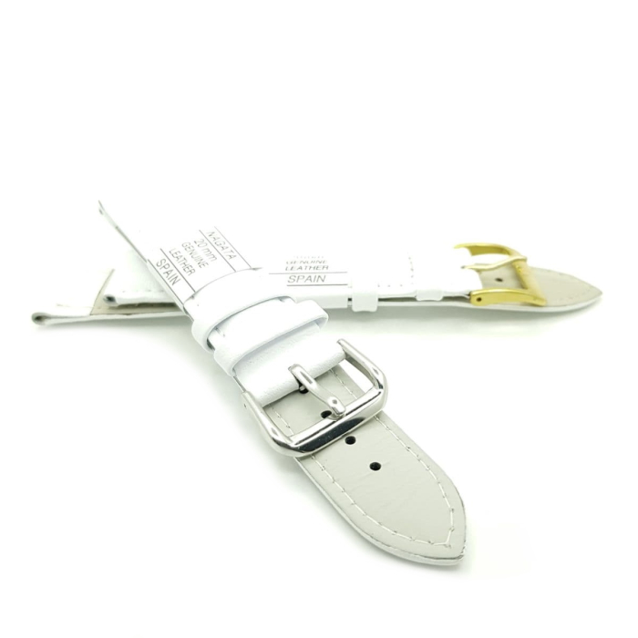 Ремешок искусственная кожа 20 мм, Белый