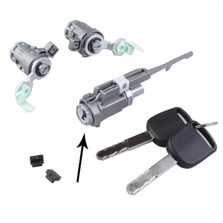 Ремонт замка Хонда Цивик, ЦРВ комплект замков передних дверей, зажигания