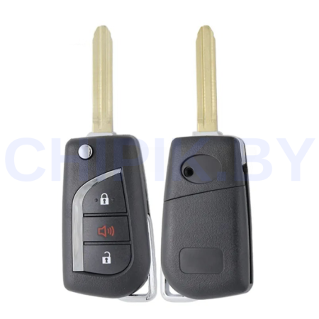 Ключ Тойота РАВ4 выкидной корпус, лезвие TOY43