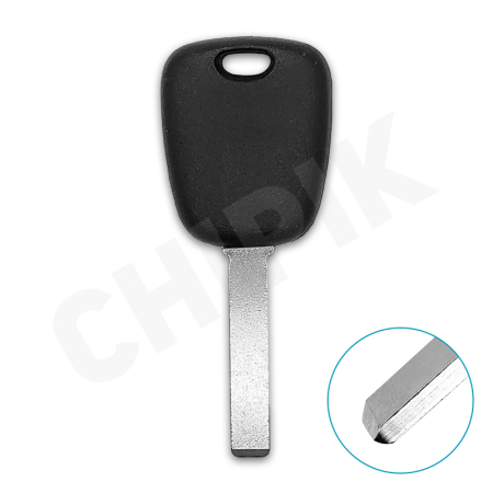 Заготовка авто ключа Пежо, Ситроен, Рено, Смарт VA2P-T00 КНР с логотипом без пазов
