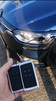 Рено Меган 2019 изготовление дубликата чип ключа зажигания