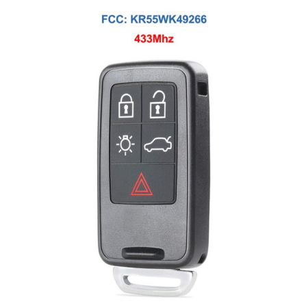 Ключ Вольво XC60, V70, ХС70, S80, С30 смарт корпус с платой  433.92mhz