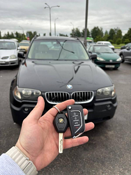 БМВ E83 изготовление дубликата чип ключа зажигания