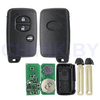 Пульт KEYDIY TIB03-4, 3 кнопки Седан, с чипом 8A 4D, для KD-X2, KD MAX, KDX4