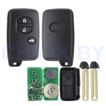 Пульт KEYDIY TIB03-4, 3 кнопки Седан, с чипом 8A 4D, для KD-X2, KD MAX, KDX4
