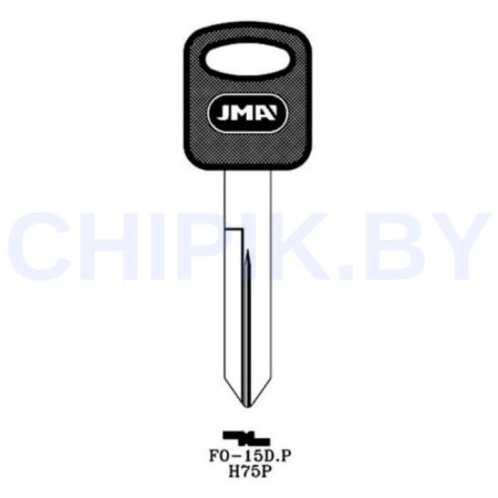 Заготовка авто ключа Форд FO-15D.P FO40RBP H75P FD18RP128 H75P Европа пластик