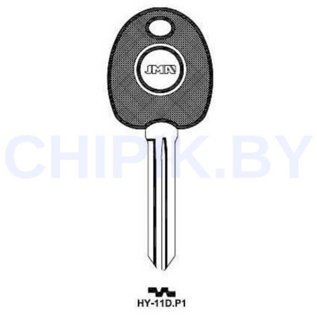 Заготовка авто ключа Киа, Хендай HY-11D.P1 Европа пластик