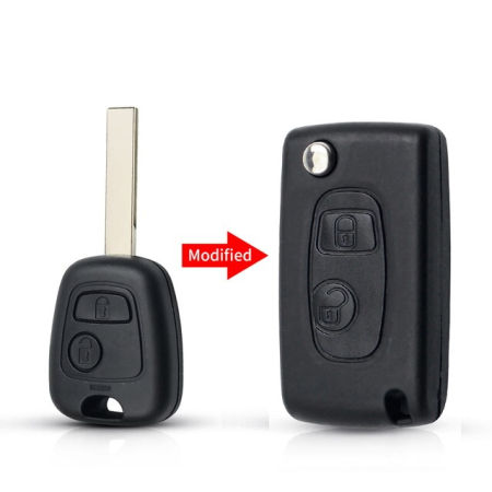 Ключ Пежо 307 выкидной корпус под переделку