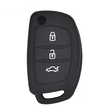 Силиконовый чехол Hyundai Accent Santa Fe 3 кнопки
