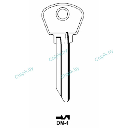 Заготовка ключа DMT1R DM-1 DMT1S КНР