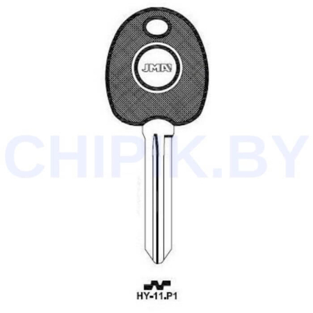 Заготовка авто ключа Киа, Хендай HY-11.P1 KIA4P HYN14 Европа под чип