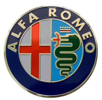 Логотип Альфа Ромео (Alfa Romeo) Ø 15мм