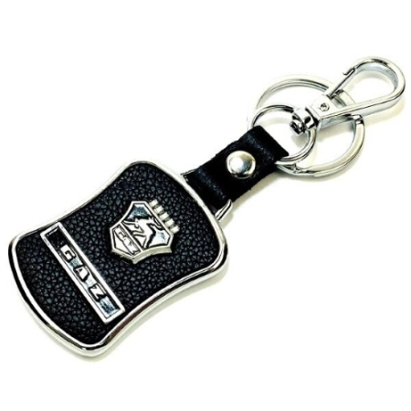 Брелок ГАЗ металл, кожа