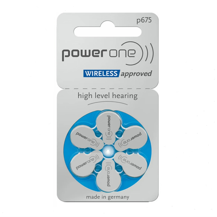 Батарейка слуховая 675 PowerOne VARTA