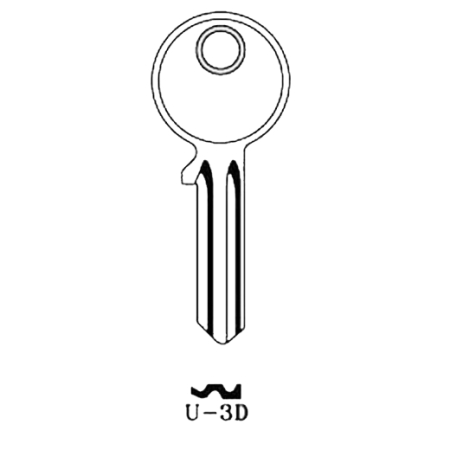 Заготовка ключа U-3D UL058 UNL5P U5PD UN5PD 0114s КНР Заготовка ключа U-3D UL058 UNL5P U5PD UN5PD 0114s КНР