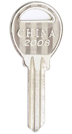 Заготовка ключа CHINA 2008 КНР