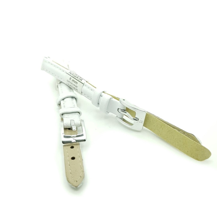 Ремешок искусственная кожа 8 мм, Белый