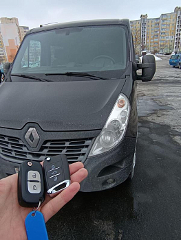 Рено Мастер изготовление дубликата чип ключа зажигания