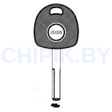 Заготовка авто ключа Опель OP-WH.P HU43TE Европа под чип