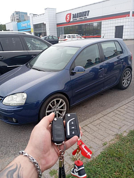 Фольксваген Гольф 5 изготовление дубликата чип ключа зажигания