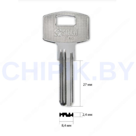 Заготовка ключа AP-3D APK3R APE3 АПЕКС-04 AP2B APECS-6 27,4-8,8-2,3 Европа