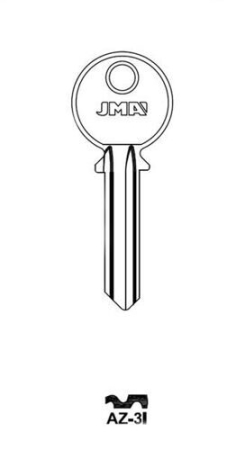 Заготовка ключа AZ-3I AZ1R AZB11L AZ6S Европа
