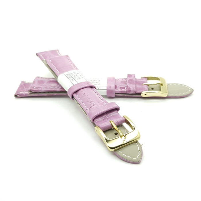 Ремешок искусственная кожа 16 мм, Розовый