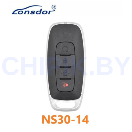 Пульт Lonsdor NS30-14 Nissan, ID46 ID47 ID4A, 4 кнопки