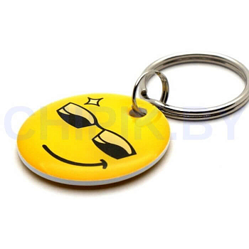 Заготовка для домофонного ключа  RFID Em-Marin Метка Smile (Очки) Заготовка для домофонного ключа  RFID Em-Marin Метка Smile (Очки)