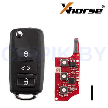 Пульт XHORSE XEB520EN с чипом XT57 Super Chip второго поколения, 3 кнопки