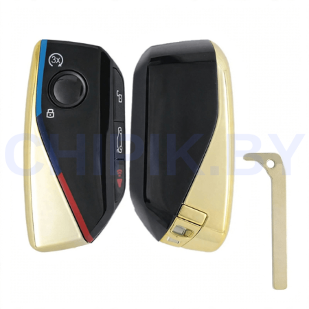 Ключ БМВ X1 iX1 U11, 5 серия, i5 G60, G61, G68, 7 серия, i7 G70, X3 G45, G48, смарт корпус