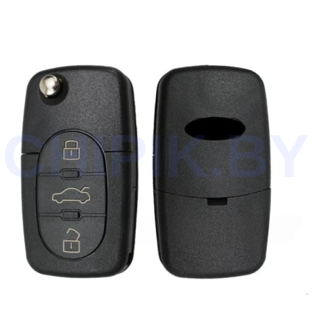 Ключ Ауди А3, А4, А6, А8, ТТ выкидной корпус с платой