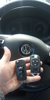 Фольксваген Поло изготовление дубликата чип ключа зажигания