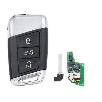 Ключ Фольксваген Маготан смарт корпус с платой