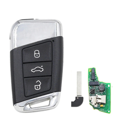 Ключ Фольксваген Маготан смарт корпус с платой