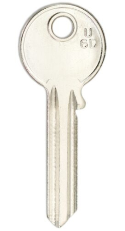 Заготовка ключа U-6D UL054 UNL6 U6D КНР