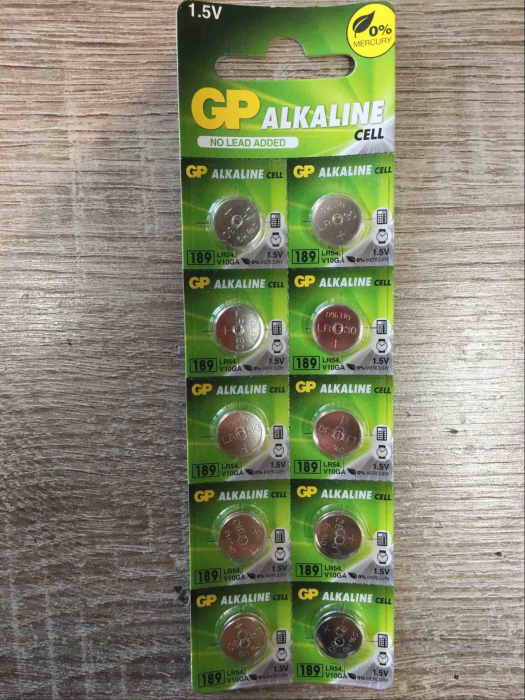 Батарейка AG10/189/389/SR1130/1130/LR54/V10GA/54 GP
