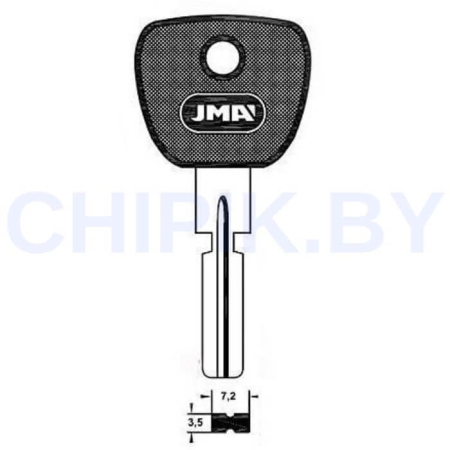 Заготовка авто ключа БМВ BM-5.P HU58AP S7BWP HF48P8 HU58P Европа пластик